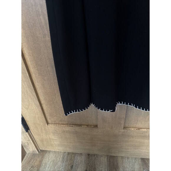 Chelsea & Theodore Dress Womens PM Black Bright Embroidery Maxi Boho Hippy 70s - Picture 4 of 5